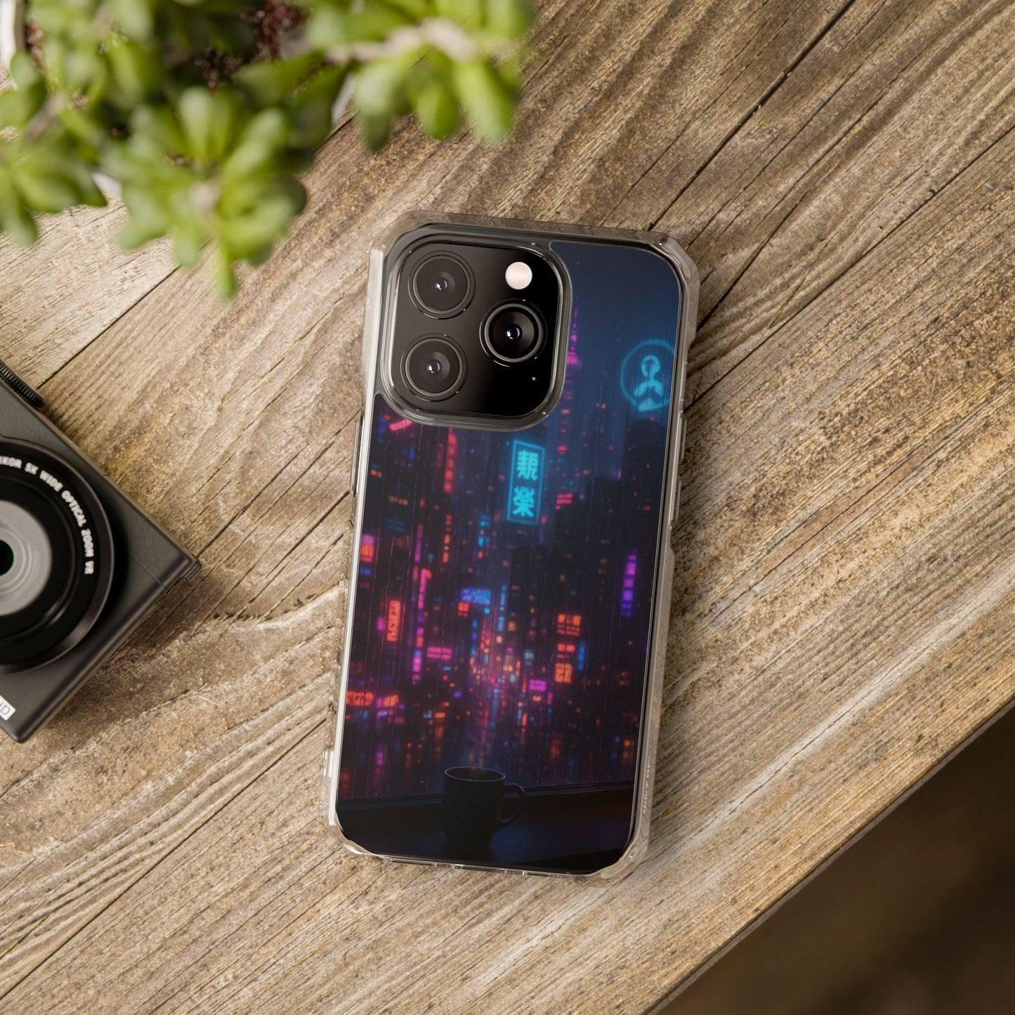 Neon City Phone Case - Magnetic Clear Impact Cases, Customizable Phone Cover, Gifts for Tech Lovers, Stylish Protection, Modern Design