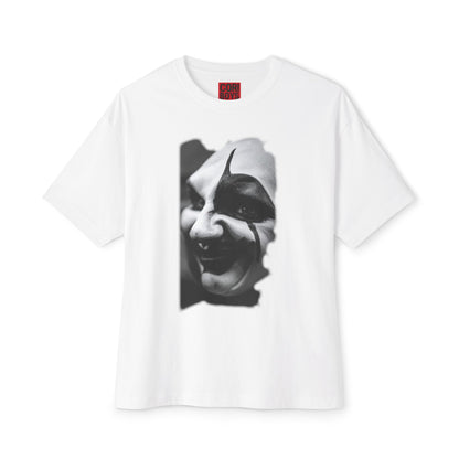 Spooky Emoji Boxy Tee | Oversized T-Shirt, Halloween Apparel, Casual Wear, Unique Graphic Design, Unisex T-Shirt