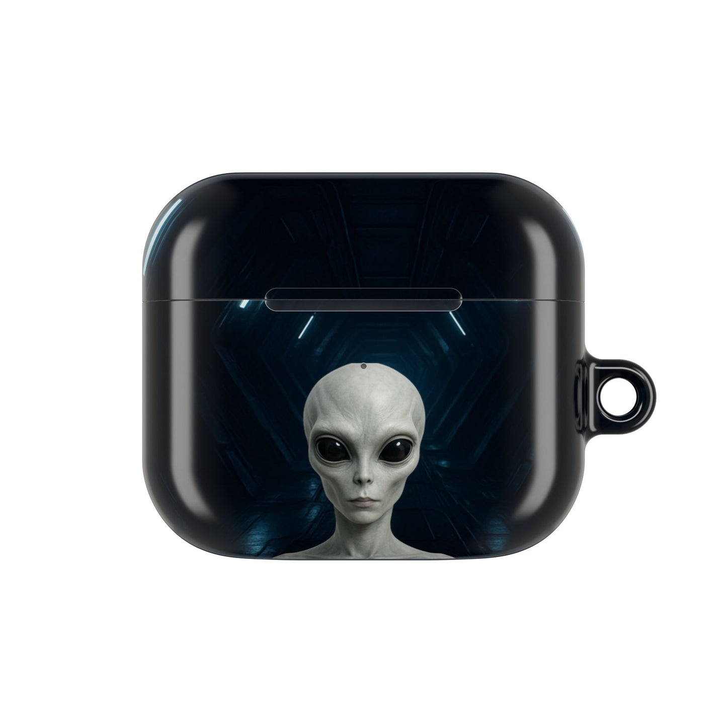 Alien-Themed AirPod Case, Funky Wireless Earbud Cover, Sci-Fi Gift for Music Lovers, Unique Tech Accessory, Halloween Present, Trendy Gadget