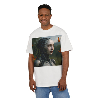 Futuristic Robot Graphic Tee, Oversize T-Shirt, Unisex Relaxed Fit Shirt, Casual Wear, Gift for Tech Lovers