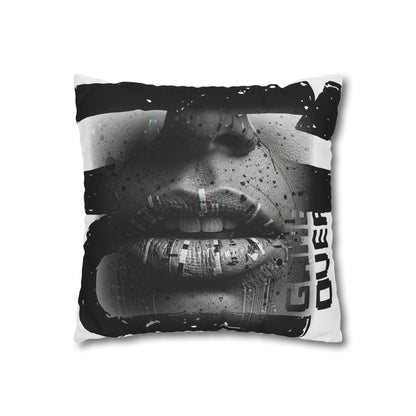 Stylish Spun Polyester Pillowcase, Decorative Accent, Unique Home Decor, Modern Living Room Cushion, Gift for Art Lovers