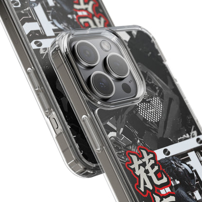 Clear Phone Case with Stylish Graphic Design for Tech Enthusiasts