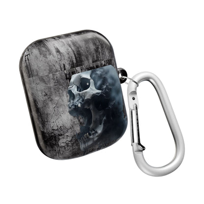 Gothic Skull AirPod Case, Trendy Wireless Earbuds Cover, Perfect Gift for Music Lovers, Halloween Decor, Edgy Aesthetic