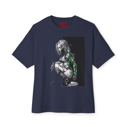 Cyberpunk-Inspired Unisex Oversized Tee, Streetwear T-Shirt, Graphic Tee for Art Lovers, Casual Wear, Unique Gift
