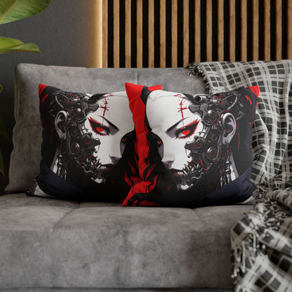 Futuristic Anime Style Pillowcase, Cyberpunk Decor, Gift for Anime Lovers, Home Accessories, Housewarming Present, Cozy Bedroom