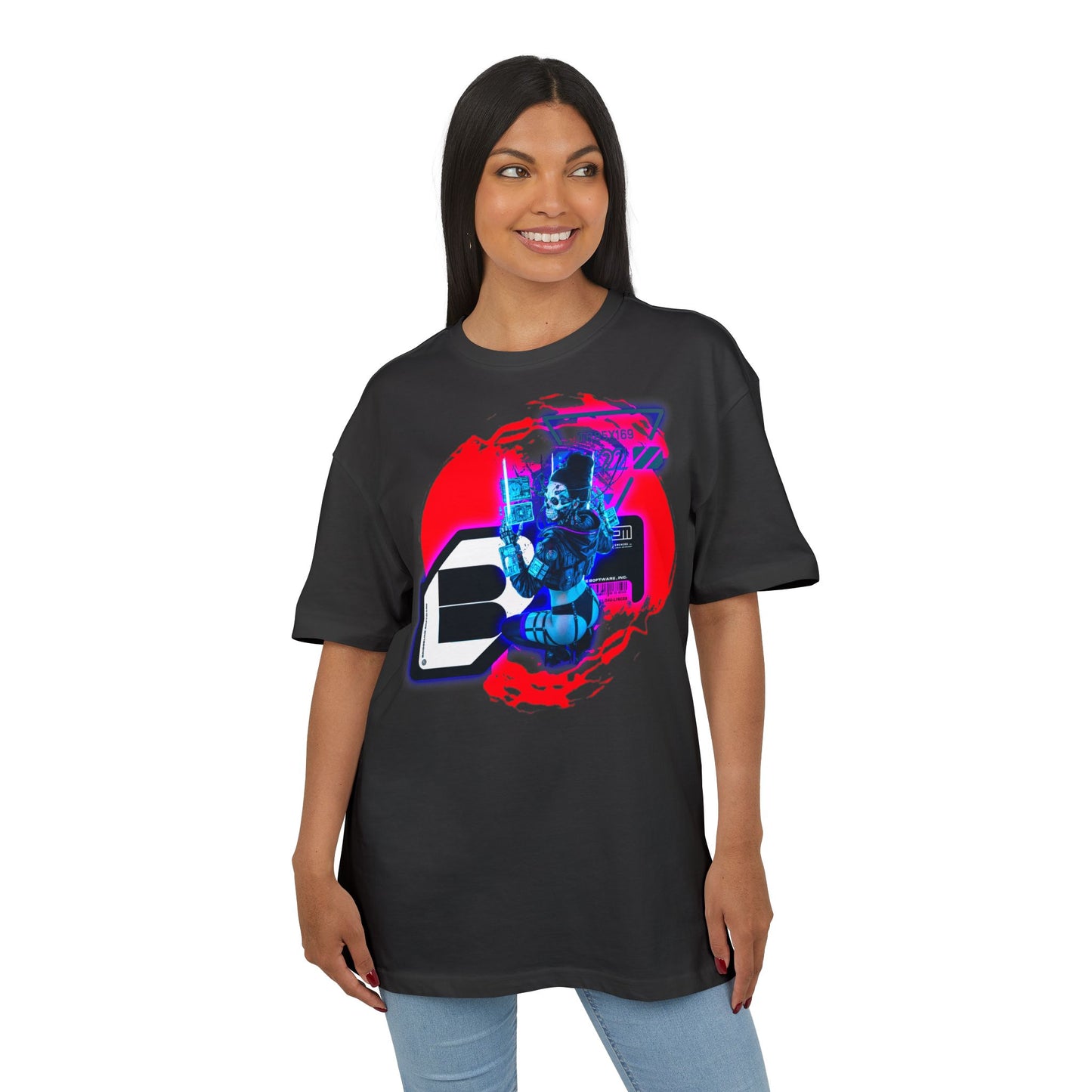 Vibrant Graphic Unisex Oversize Tee | Streetwear Style T-Shirt, Cool Casual Wear, Unique Gift, Festival Attire, Creative Design