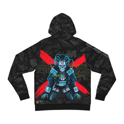 Futuristic Graphic Hoodie, Cyberpunk Apparel, Casual Streetwear, Unisex Fashion, Gift for Tech Lovers