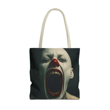 Terrifying Clown Tote Bag - Perfect for Halloween, Spooky Parties, Horror Fans, Trick-or-Treating, Unique Gift