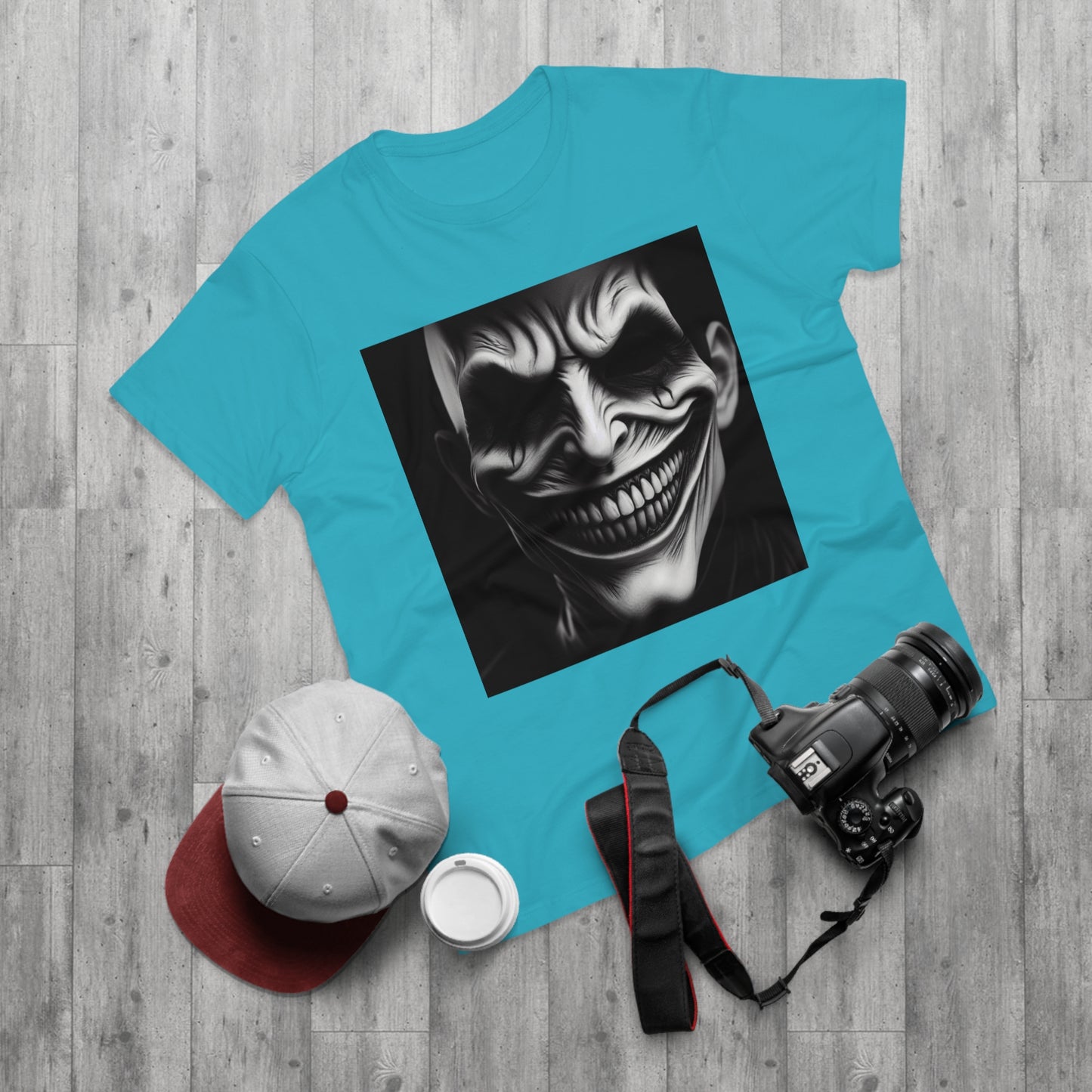 Creepy Clown Unisex T-Shirt - Unisex Graphic Tee for Halloween, Horror Fans, Costume Party, Unique Gift Idea, Spooky Apparel