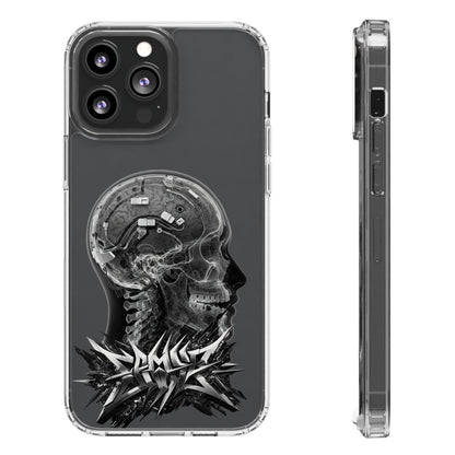 Skull Design Clear Phone Case - Unique Aesthetic for Tech Lovers