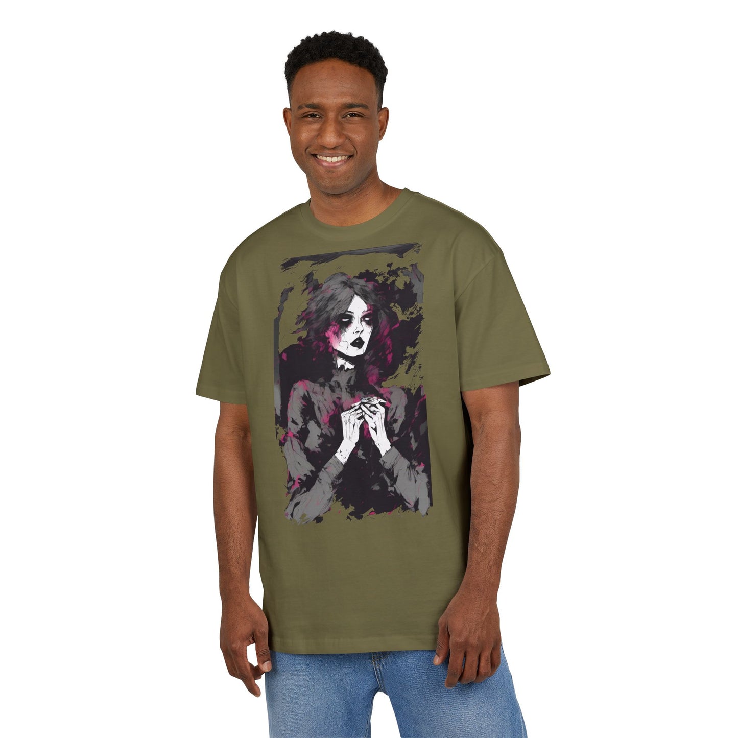 Artistic Oversize Tee | Unisex Tee with Unique Design, Casual Wear, Graphic Shirt, Gift for Art Lovers, Statement T-Shirt