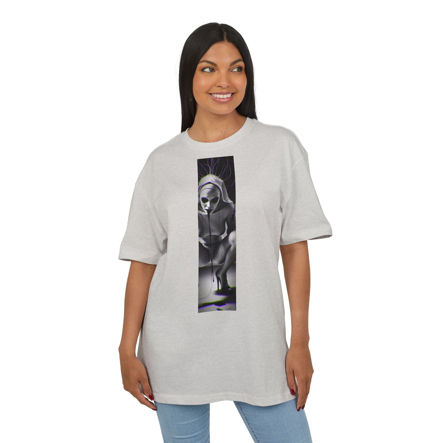 Unisex Oversized Graphic Tee - Edgy Gothic Design