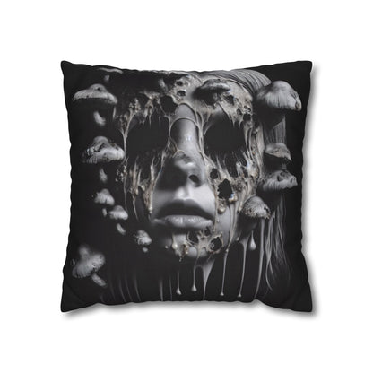 Dark Art Decorative Pillowcase, Gothic Home Decor, Statement Cushion Cover, Unique Gift for Art Lovers, Halloween Decor