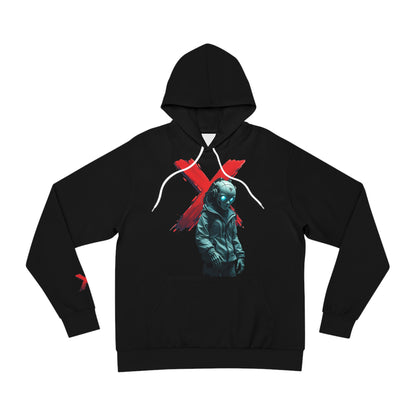 Experimental Fashion Hoodie - Edgy Urban Style with Graphic Design