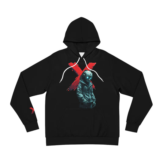 Experimental Fashion Hoodie - Edgy Urban Style with Graphic Design