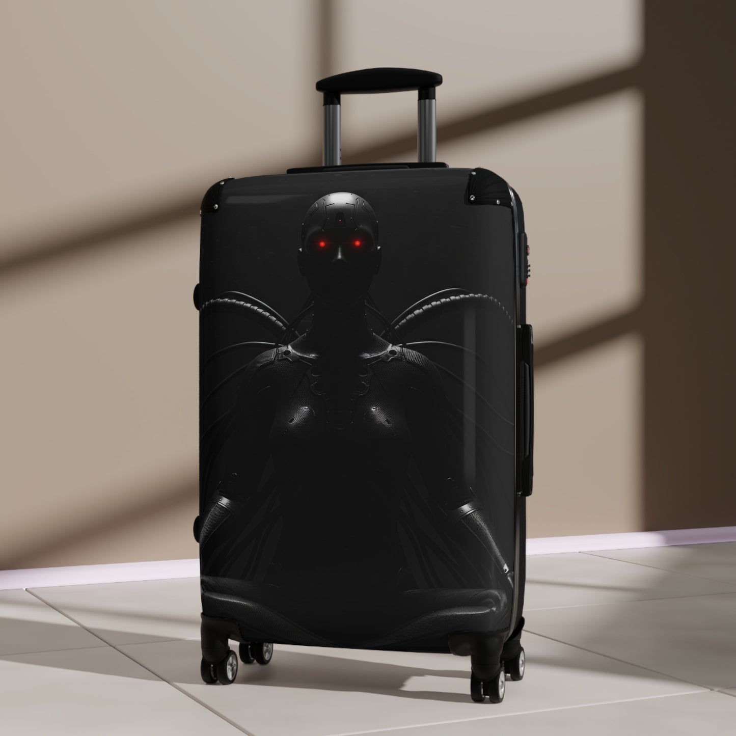 Stylish Travel Suitcase with Futuristic Design - Perfect for Adventurers