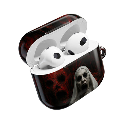 Horror-Themed AirPod Case, Spooky Earbud Cover, Unique Gift for Halloween, Gothic Design, Perfect for Music Lovers