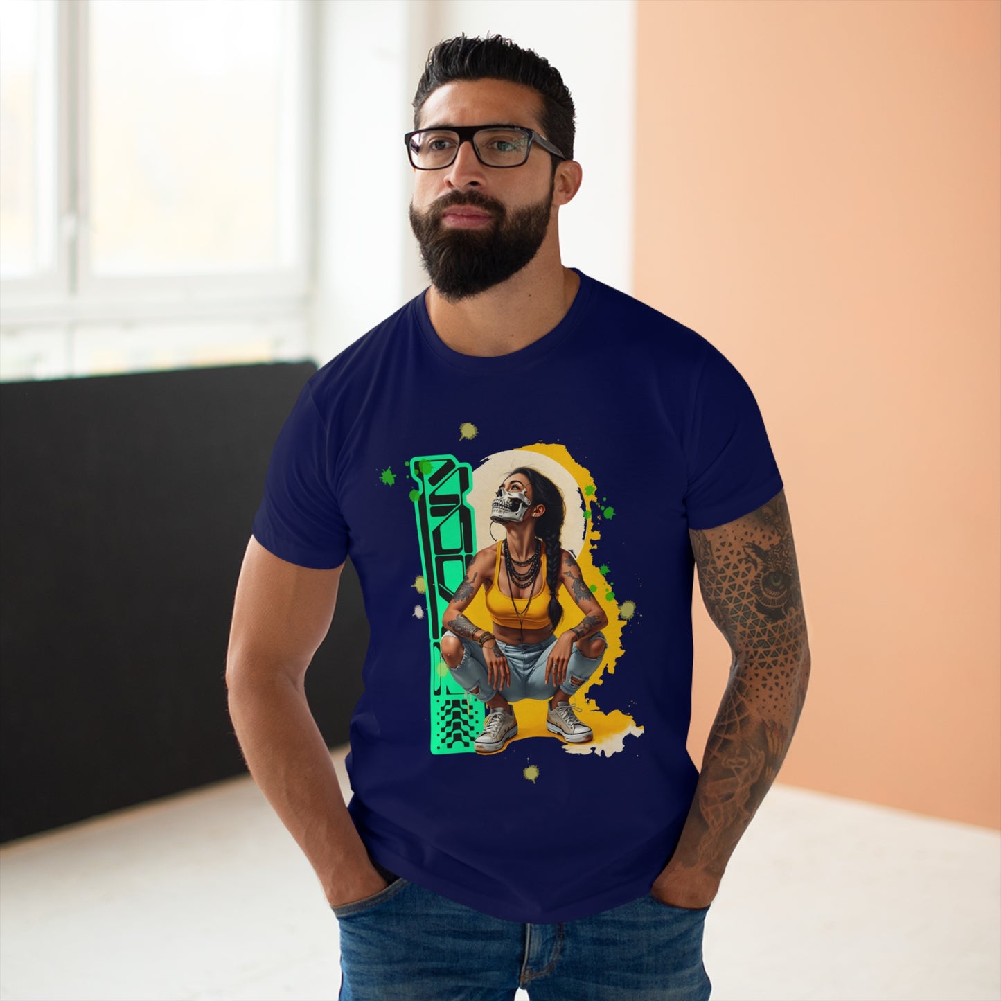 Vibrant Graphic Unisex T-Shirt, Casual Wear, Street Style, Gift for Him, Graphic Tee, Music Festival Shirt