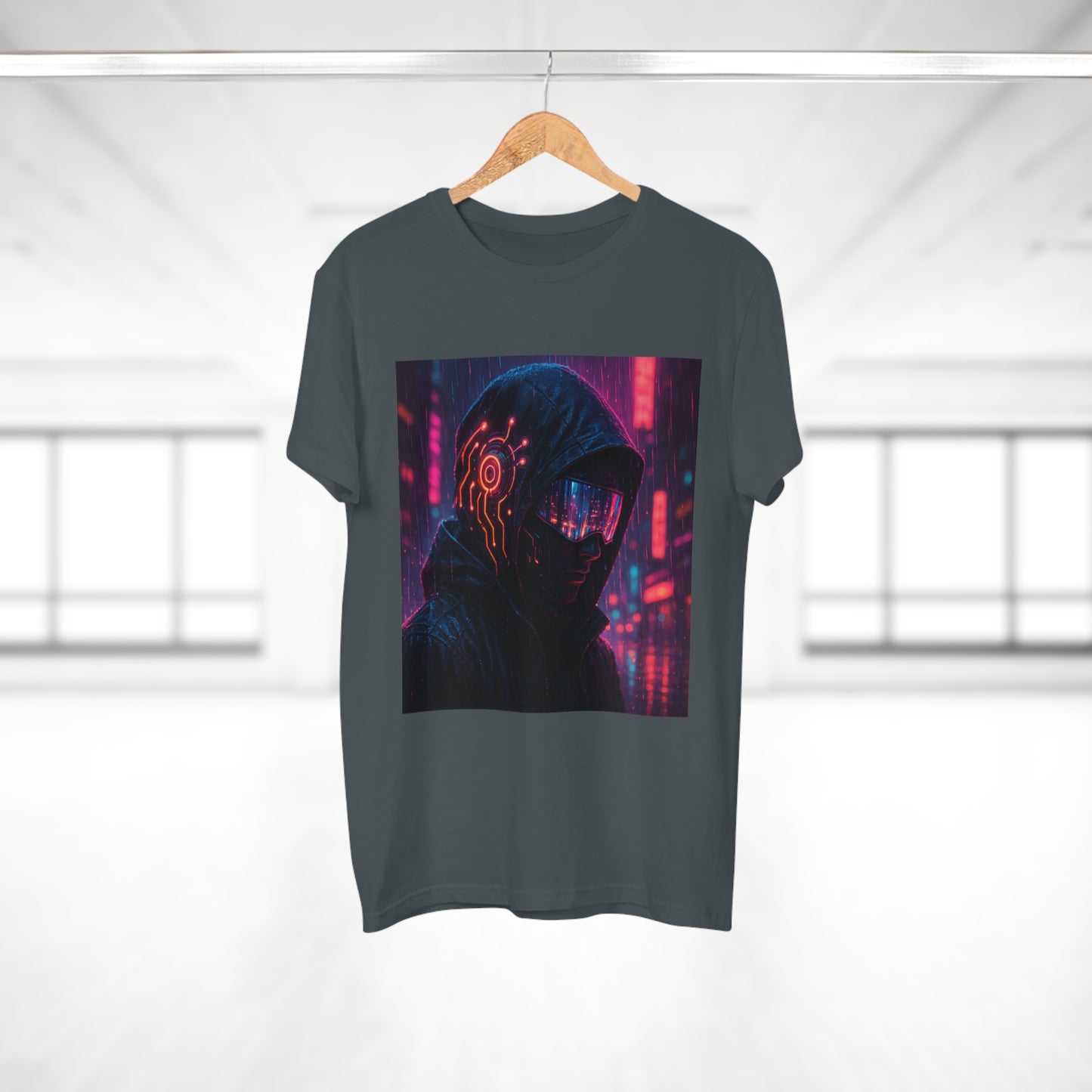 Cyberpunk Graphic Tee for Men & Women, Futuristic Streetwear, Perfect Gift for Gamers, Casual Wear for Tech Enthusiasts, Urban Style T-Shirt