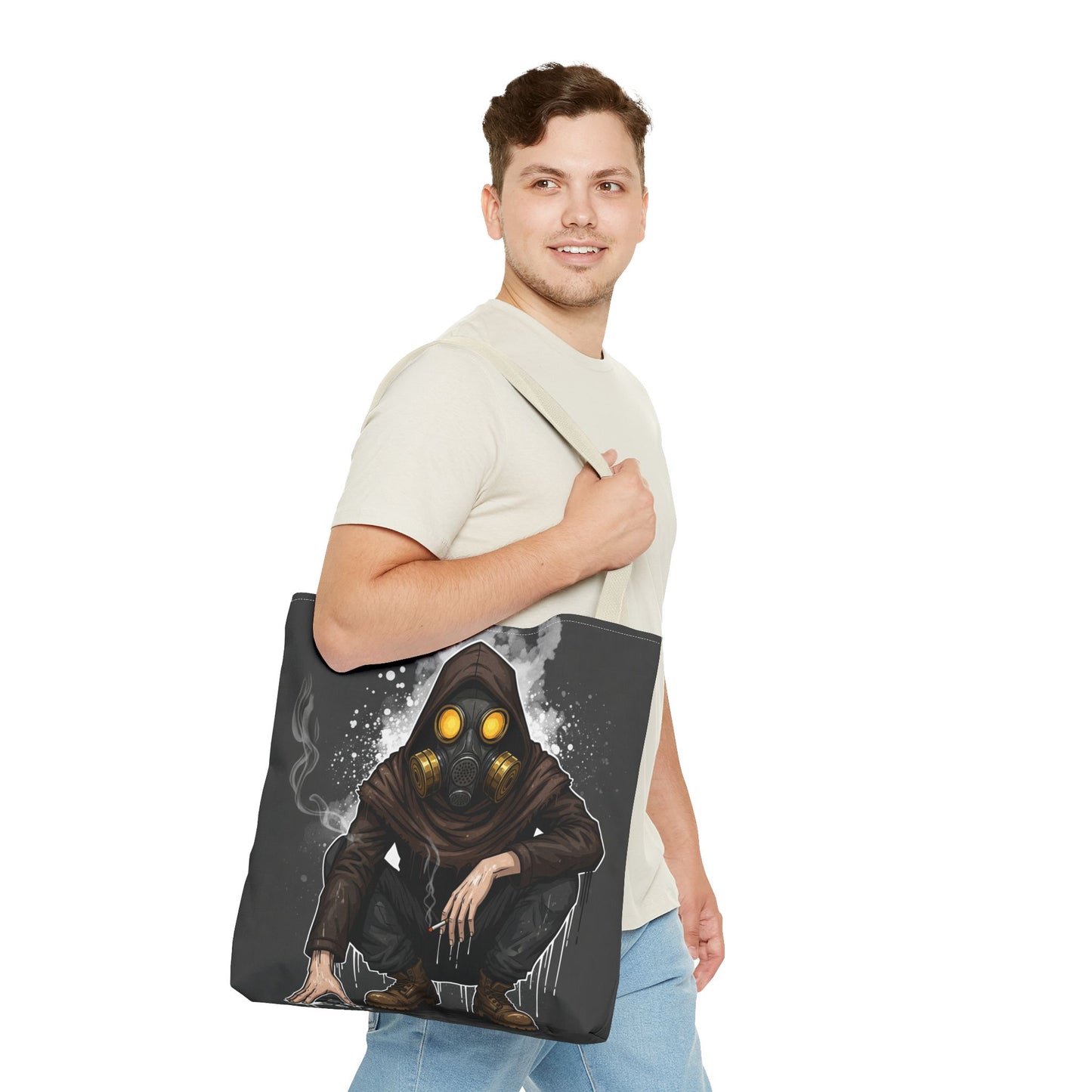 Urban Adventure Tote Bag, Eco-Friendly Canvas Bag, Street Art Style, Unique Gift for Backpackers, Festival Essential, Everyday Use