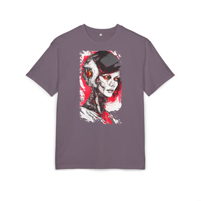 Cyberpunk-Inspired Unisex Heavy Oversize Tee | Graphic Tee, Streetwear, Gift for Gamers, Unique Fashion, Modern Art Apparel
