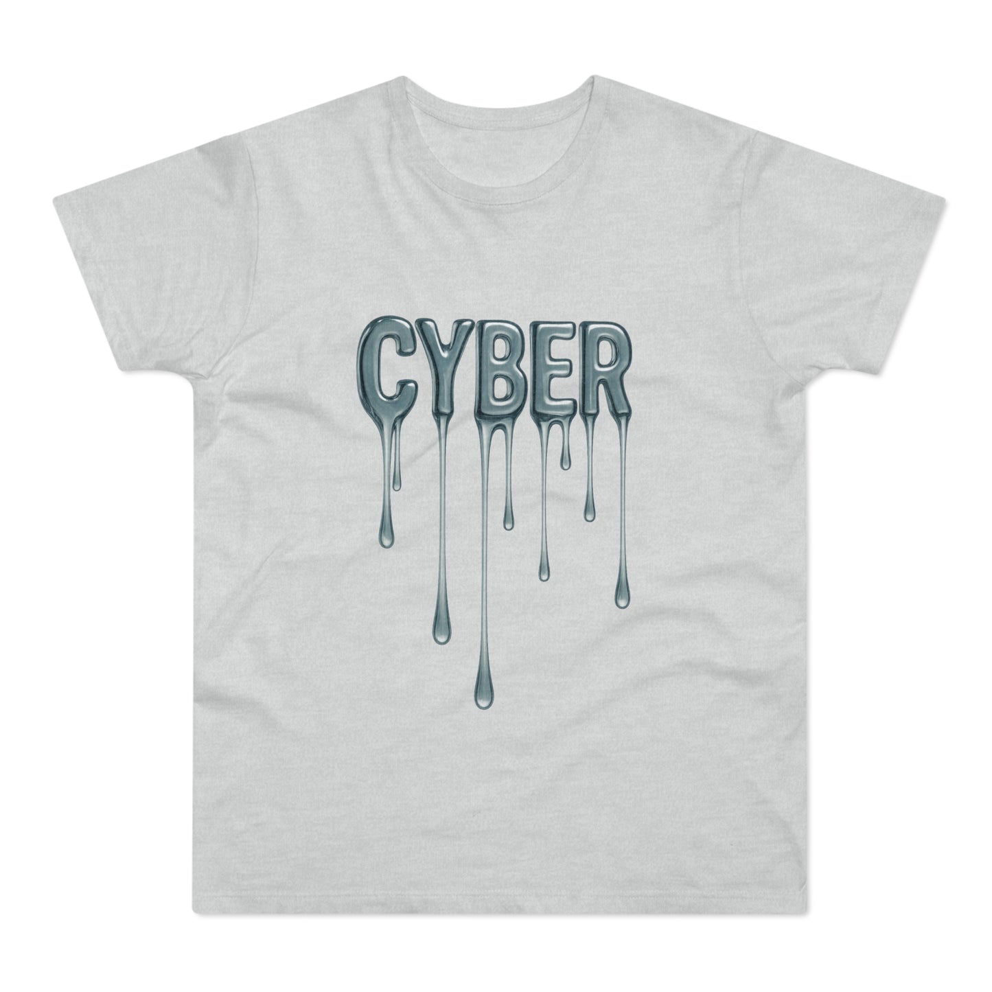 Cool Drippy Cyber T-Shirt, Unisex Graphic Tee, Casual Wear, Tech Enthusiast Gift, Trendy Streetwear for All Occasions