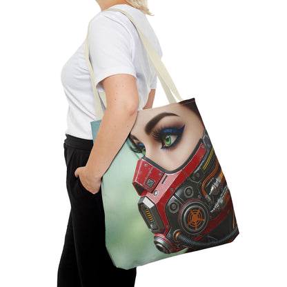 Futuristic Character Tote Bag, Stylish Eco-Friendly Bag, Unique Gift for Fans, Everyday Use for Shopping or Work, Gift for Her