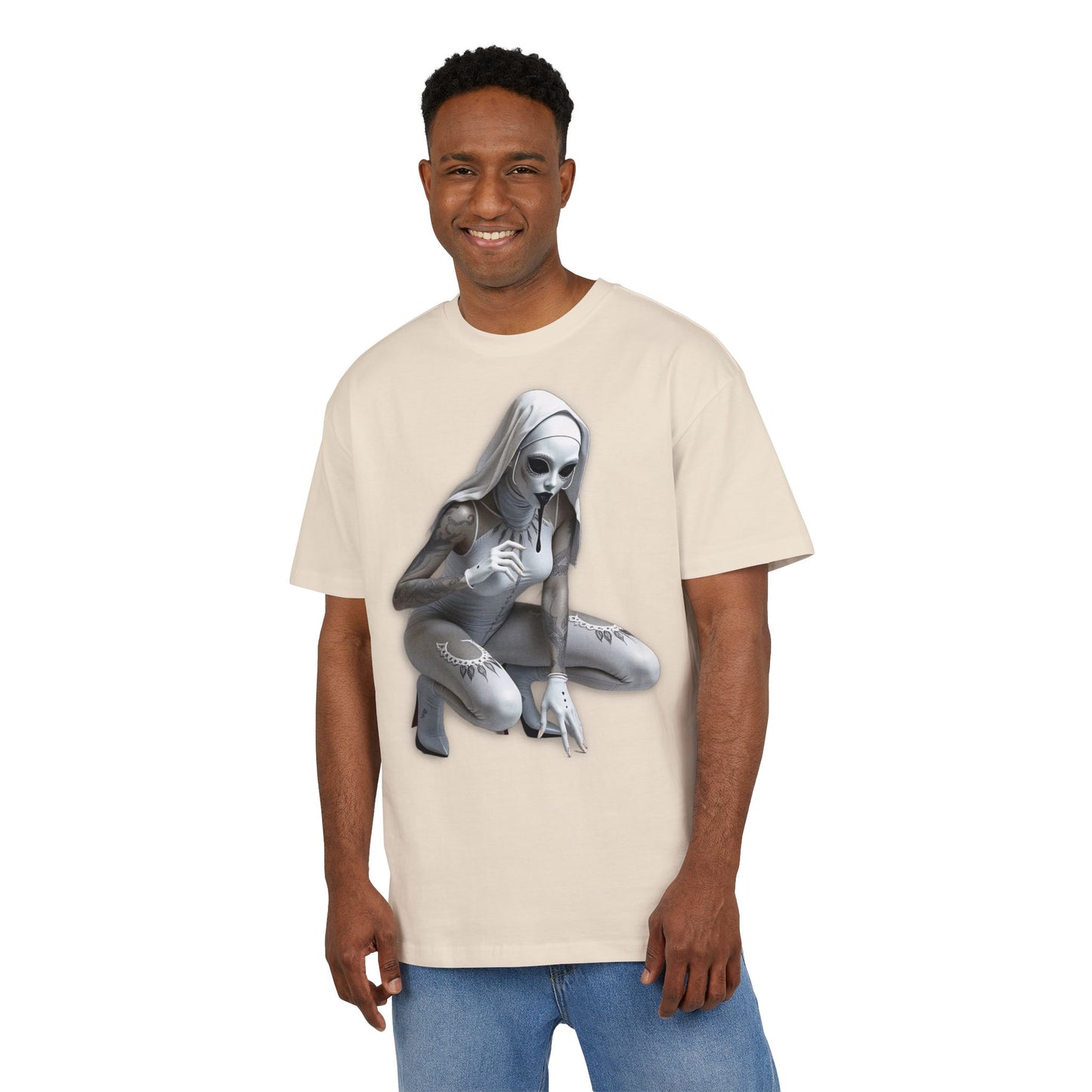 Horror Unisex Heavy Oversize Tee - Casual Streetwear