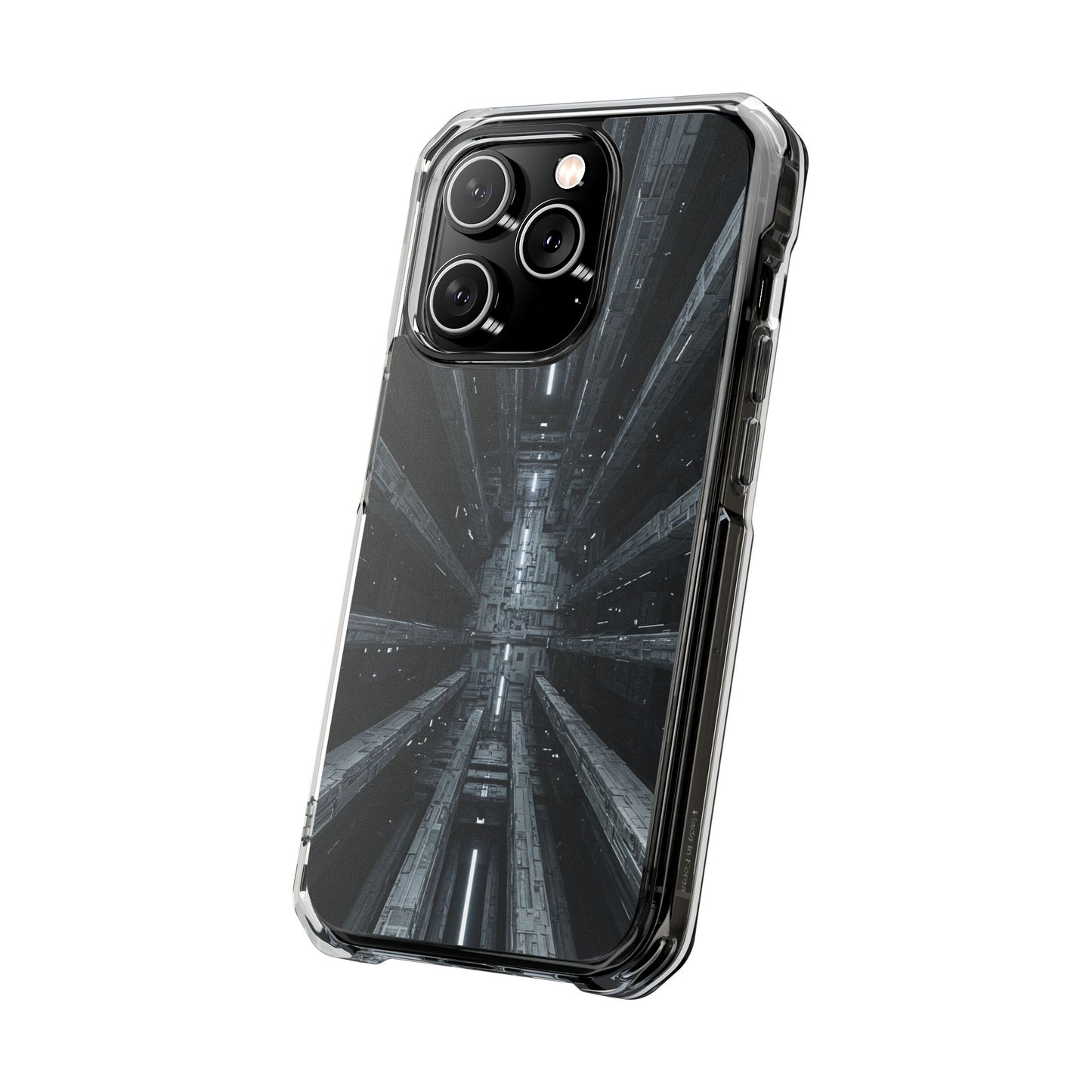 Sci-Fi Phone Case with Magnetic Clear Impact Design, Futuristic Cell Phone Cover, Unique Gifts for Tech Lovers, Holiday Present