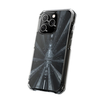 Sci-Fi Phone Case with Magnetic Clear Impact Design, Futuristic Cell Phone Cover, Unique Gifts for Tech Lovers, Holiday Present