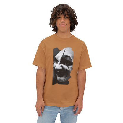 Spooky Emoji Boxy Tee | Oversized T-Shirt, Halloween Apparel, Casual Wear, Unique Graphic Design, Unisex T-Shirt
