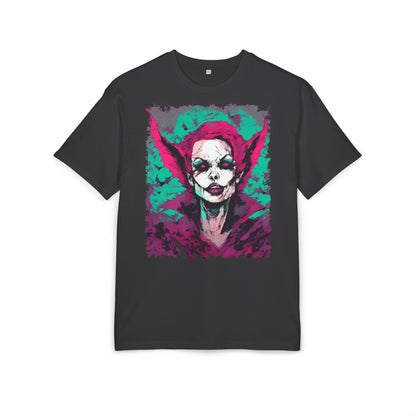 Eerie Portrait Unisex Oversized Tee | Unique Graphic Shirt for Halloween, Gift for Horror Fans, Scary Tee, Alternative Fashion