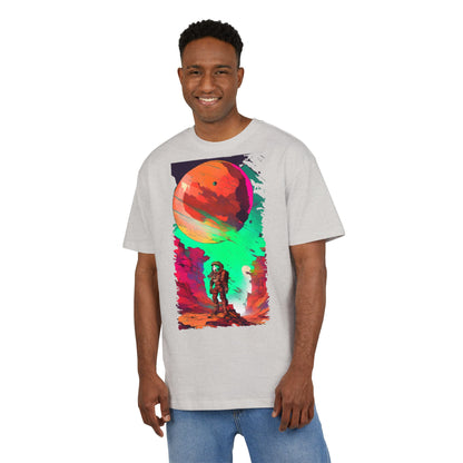 Cosmic Adventure Unisex Heavy Oversize Tee - Perfect for Space Lovers, Casual Style, Gift for Her, Him, Unique Graphic Tee, Sci-Fi Fashion