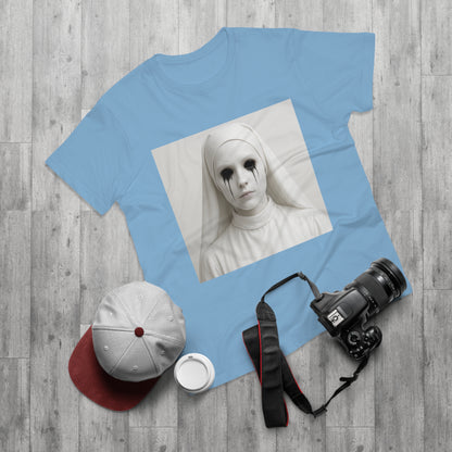Spooky Art Tee, Unisex Graphic T-shirt, Halloween Costume, Horror Aesthetic Shirt, Creepy Vintage Look Top