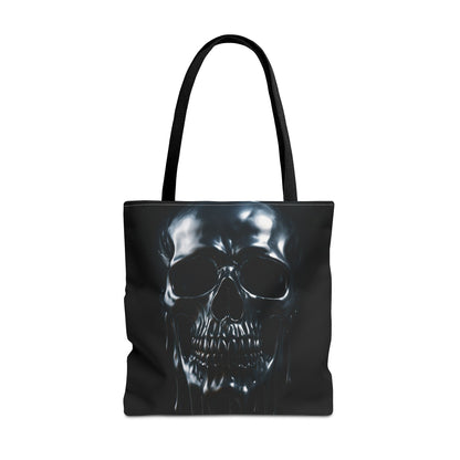 Gothic Skull Tote Bag, Edgy Fashion Accessory, Perfect for Halloween, Unique Gift Idea, Stylish Shopping Companion, All-Occasion Use