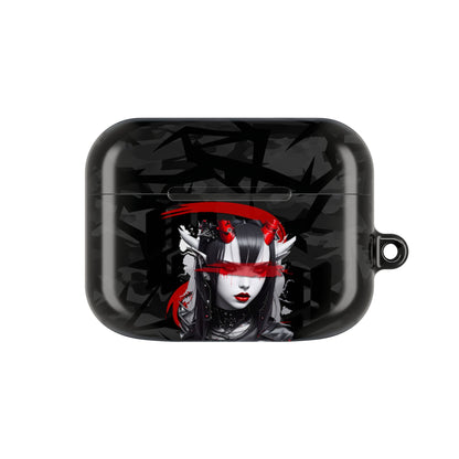 Edgy Gothic AirPod Case, Stylish Accessories for Music Lovers, Unique Gift for Birthdays, Holidays, and Festivals, Protective Cover