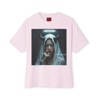 Gothic Inspired Oversized Tee - Perfect for Halloween, Music Festivals, Casual Wear, Alternative Fashion, Unique Gift Ideas