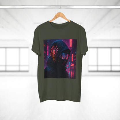 Cyberpunk Graphic Tee for Men & Women, Futuristic Streetwear, Perfect Gift for Gamers, Casual Wear for Tech Enthusiasts, Urban Style T-Shirt
