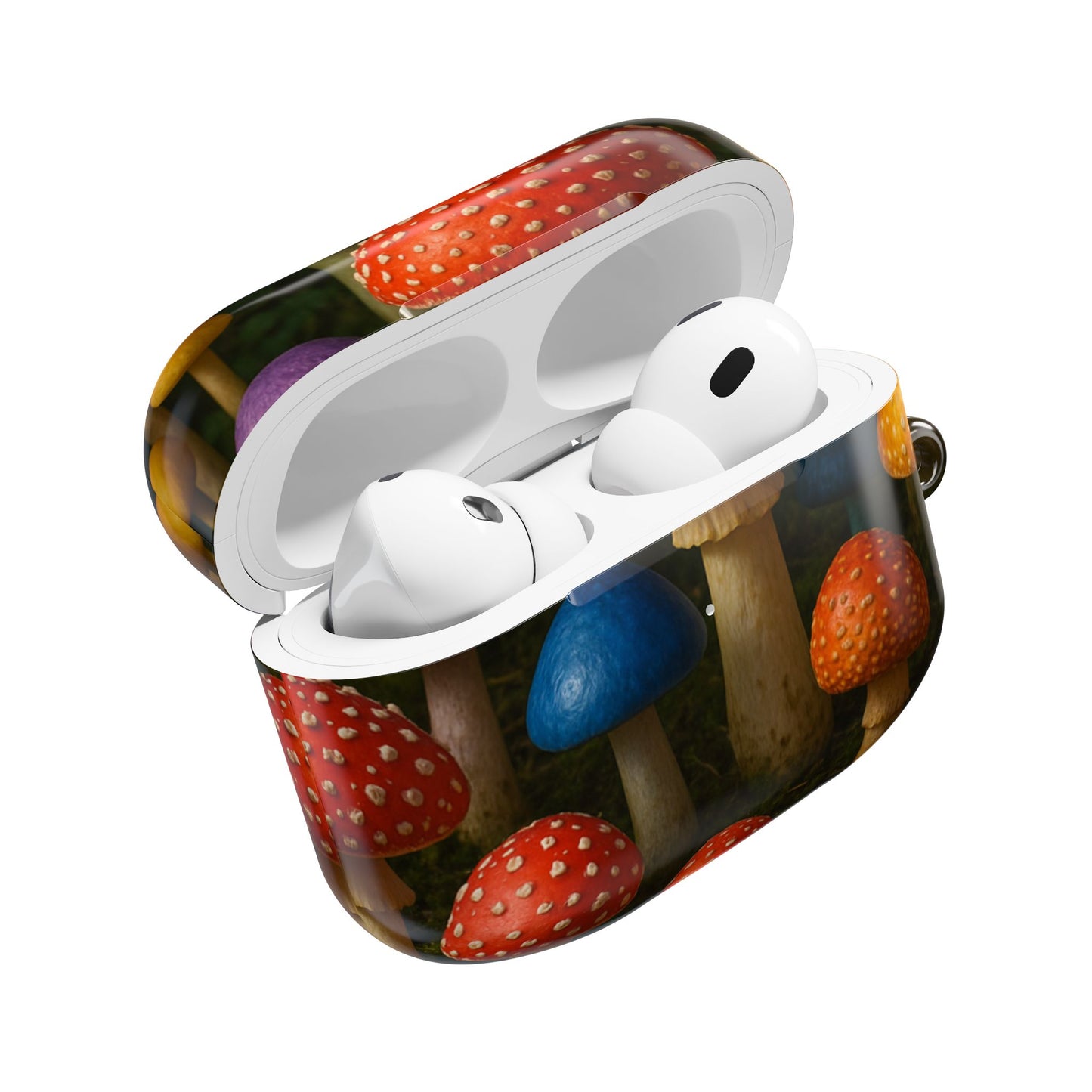 Colorful Mushroom AirPod Case - Quirky, Fun, Eco-Friendly Accessory for Nature Lovers, Perfect Gift for Birthdays, Holidays