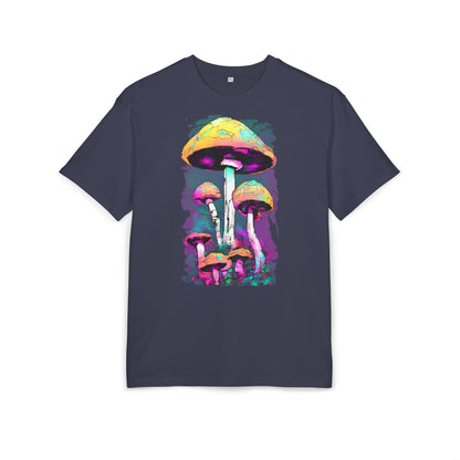 Trippy Mushroom Unisex Oversize Tee | Psychedelic Art Shirt, Retro Graphic Tee, Festival Wear, Gift for Nature Lovers, Streetwear