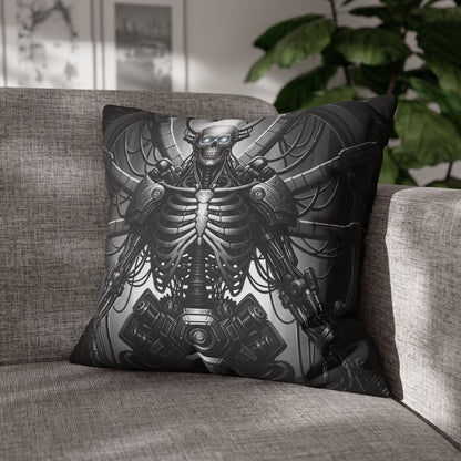 Gothic Skeleton Pillowcase - Dark Decor for Halloween, Bohemian Home, Gothic Style, Sofa Cushion, Unique Gift