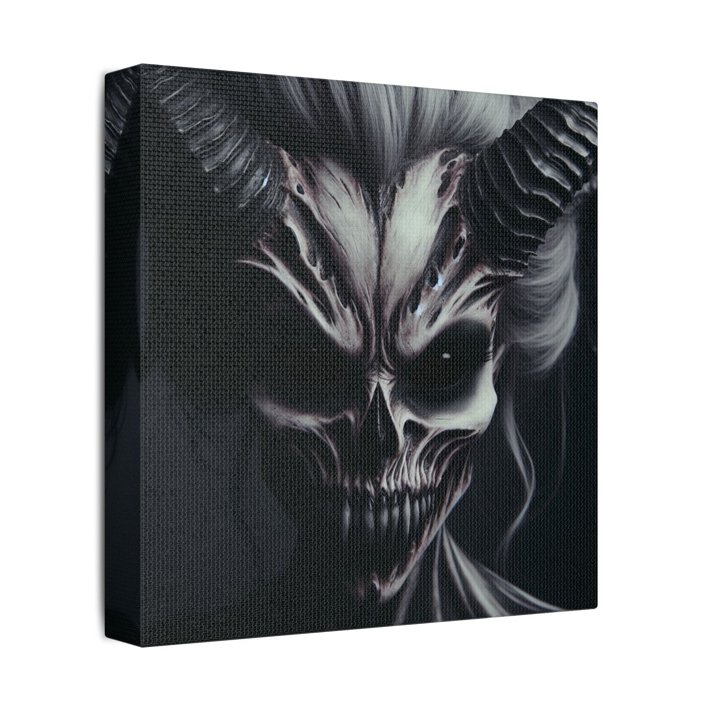 Gothic Wall Art, Demon Canvas, Creepy Decor, Dark Aesthetic Artwork, Spooky Home Decor, Halloween Art