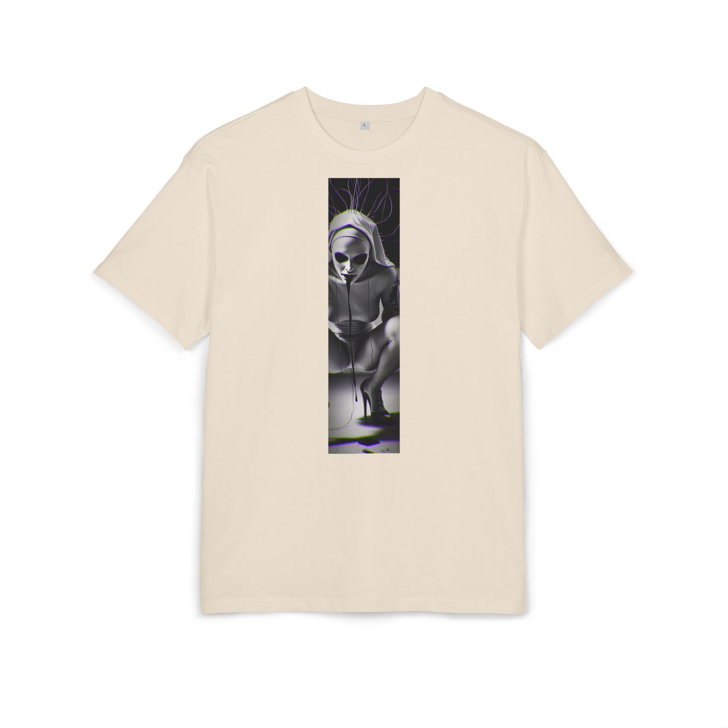 Unisex Oversized Graphic Tee - Edgy Gothic Design