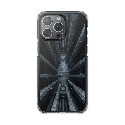 Sci-Fi Phone Case with Magnetic Clear Impact Design, Futuristic Cell Phone Cover, Unique Gifts for Tech Lovers, Holiday Present