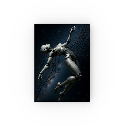 Robotic Dreams Journal, Futuristic Notebook, Sci-Fi Diary, Gift for Tech Lovers, Creative Writing, Space Inspired