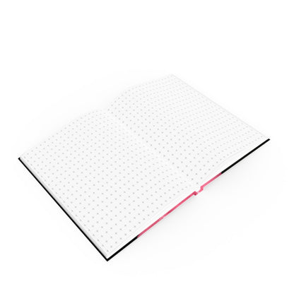 Unique Hard Backed Journal - Artistic Pink Melting Face Design, Aesthetic Stationery, Gift for Creatives, Journaling, Note-taking