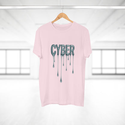 Cool Drippy Cyber T-Shirt, Unisex Graphic Tee, Casual Wear, Tech Enthusiast Gift, Trendy Streetwear for All Occasions
