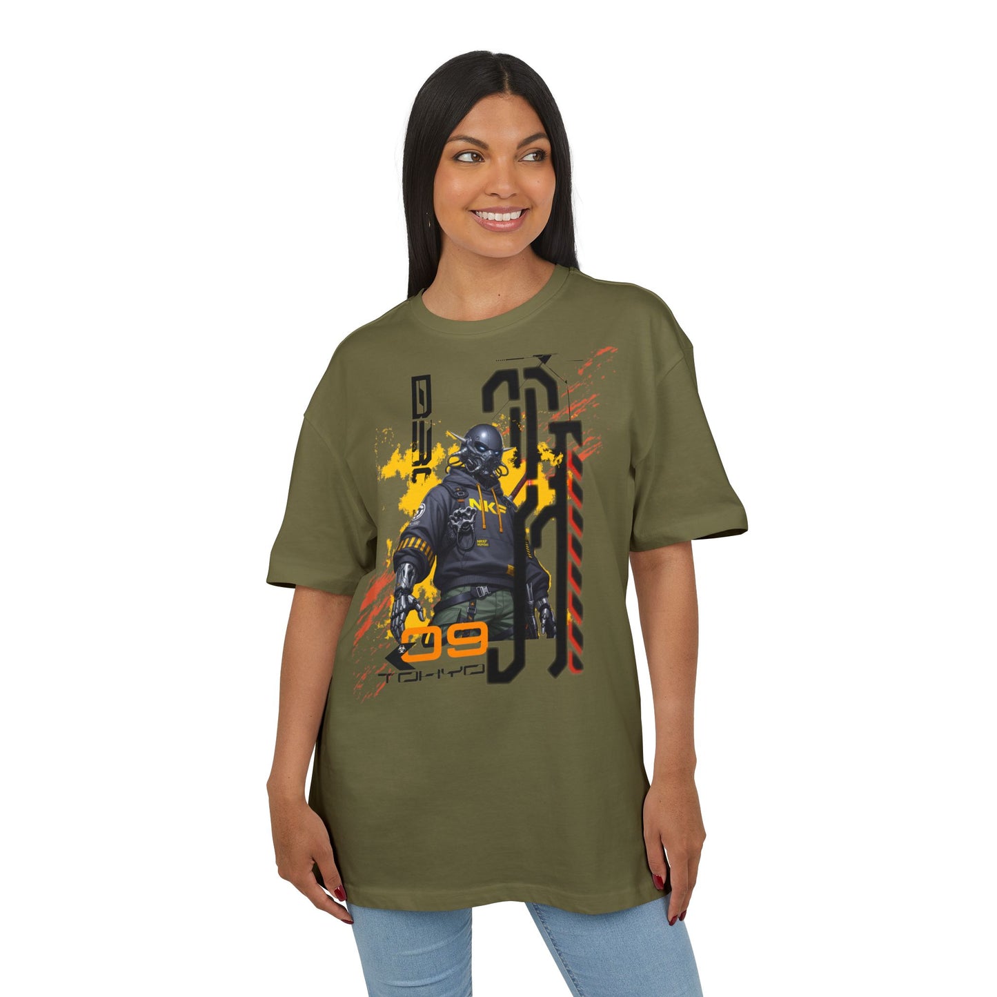 Urban Street Art Oversize Tee, Graphic Tee, Hip Hop Apparel, Streetwear Style, Men’s and Women’s Fashion, Casual Wear
