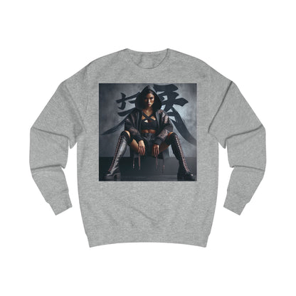 Edgy Graphic Unisex Sweatshirt, Urban Streetwear, Trendy Apparel, Fashion Statement, Perfect Gift for Her