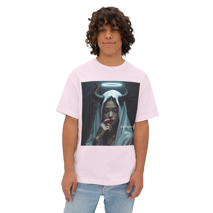 Gothic Inspired Oversized Tee - Perfect for Halloween, Music Festivals, Casual Wear, Alternative Fashion, Unique Gift Ideas